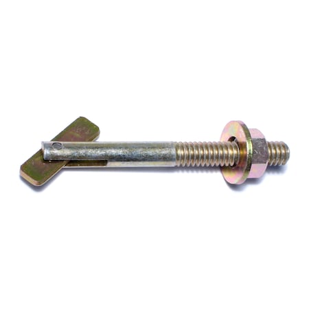 Midwest Fastener Screw Anchor, 2-1/2" L, Steel, 6 PK 38762